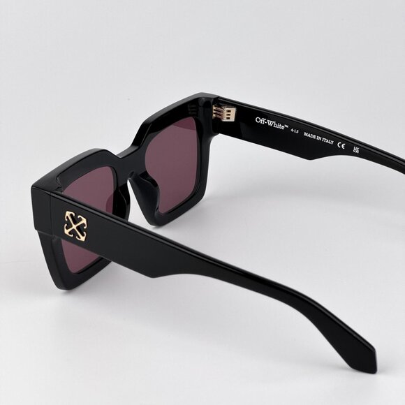Off-White JACKSON Sunglasses – Black Square Frame Burgundy | Model OERI13I 1028 - Picture 7 of 11